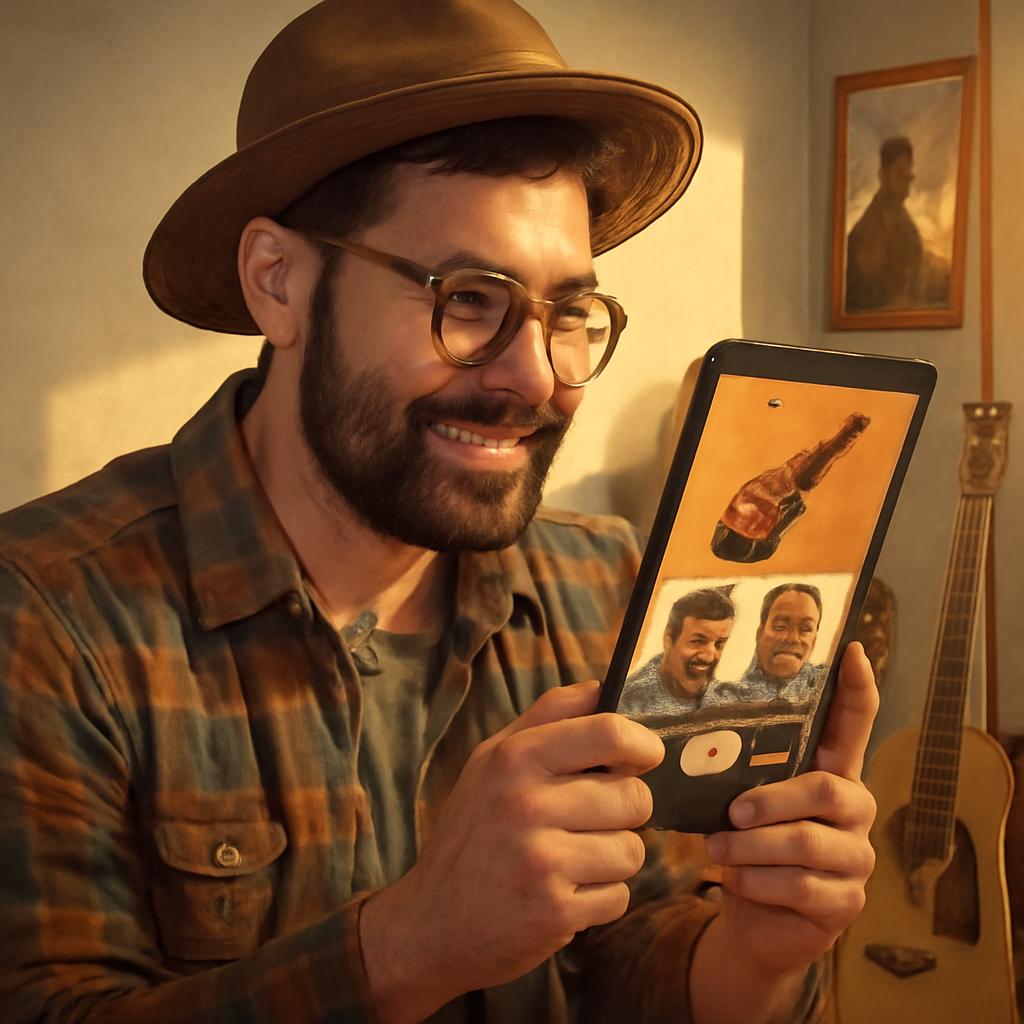 app amizade para fãs de música folk