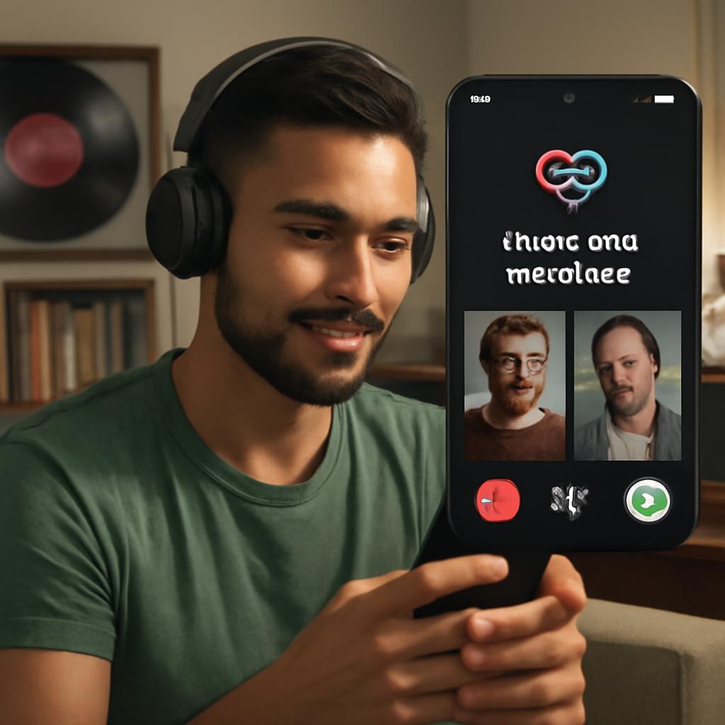 app amizade para fãs de música minimalista