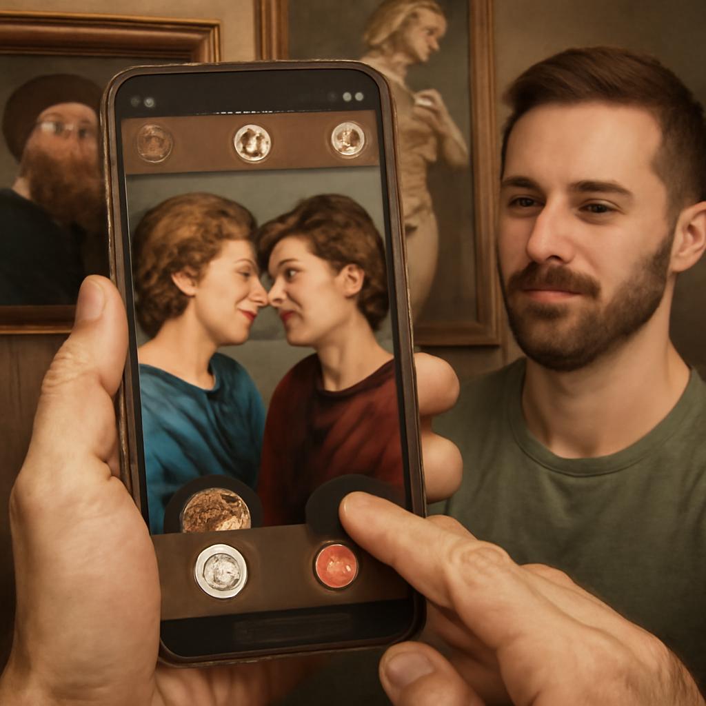 app amizade para apreciadores de arte renascentista
