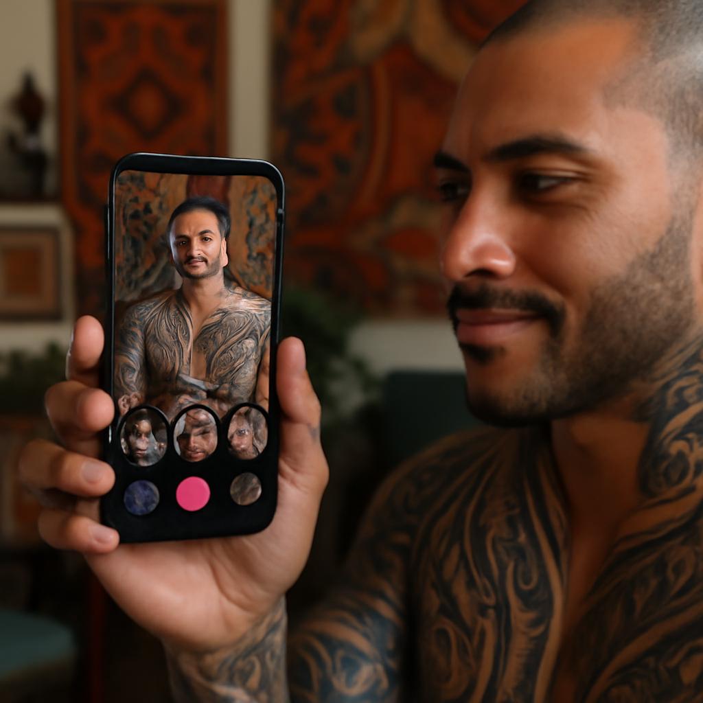 app amizade para apaixonados por arte tribal