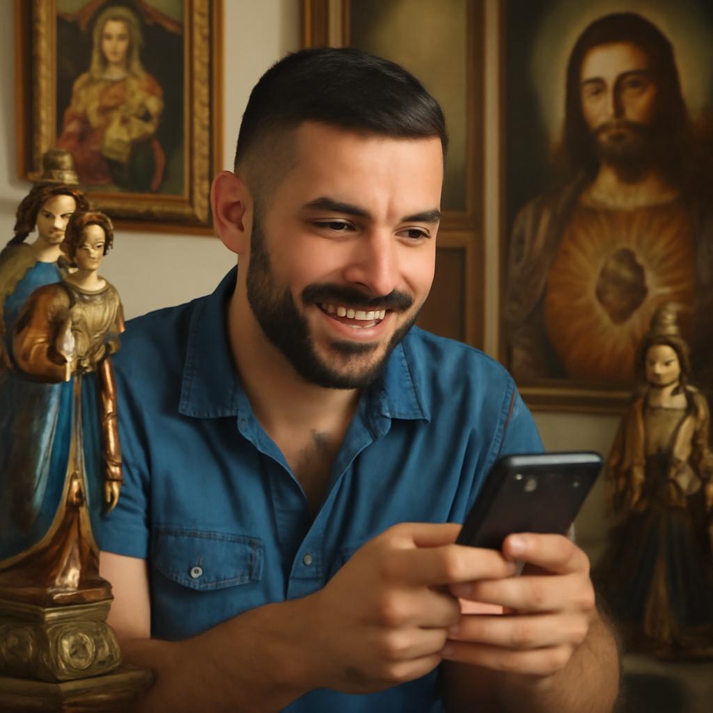 app amizade para colecionadores de arte sacra