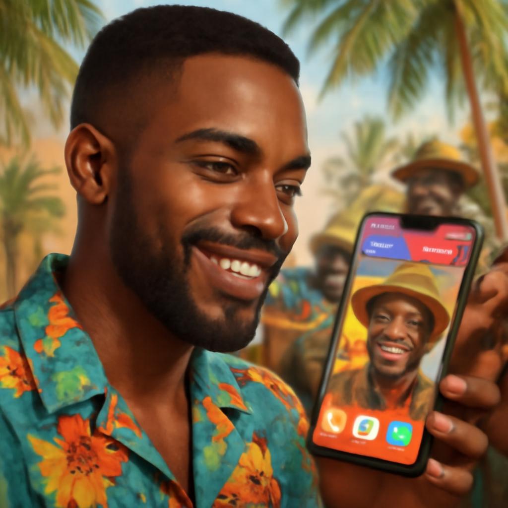 app amizade para fãs de música caribenha