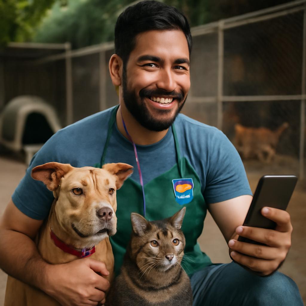app amizade para voluntários em abrigos de animais
