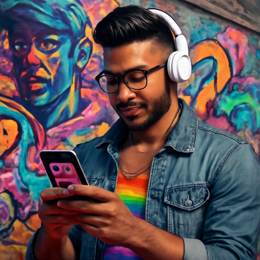 app amizade para fãs de arte urbana digital