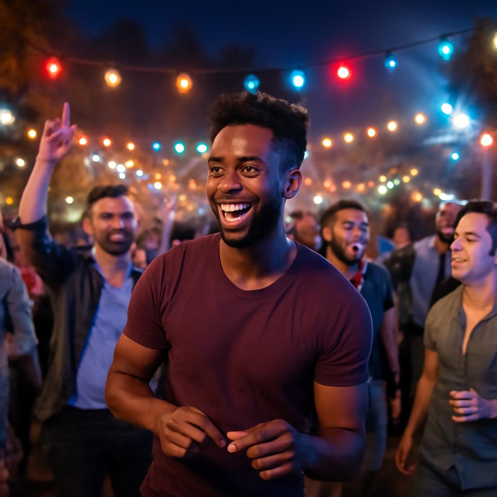 balada ao ar livre para jovens adultos