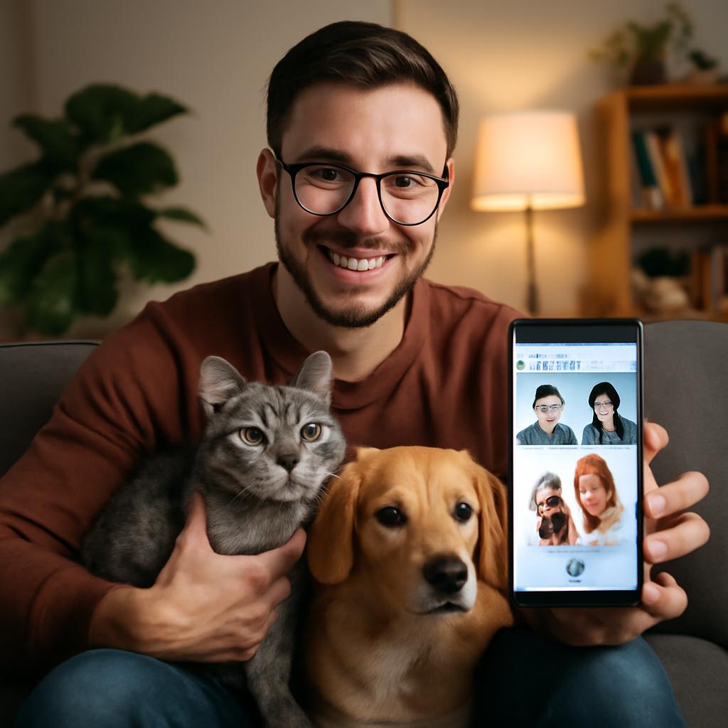 aplicativo amizade para mães de pets