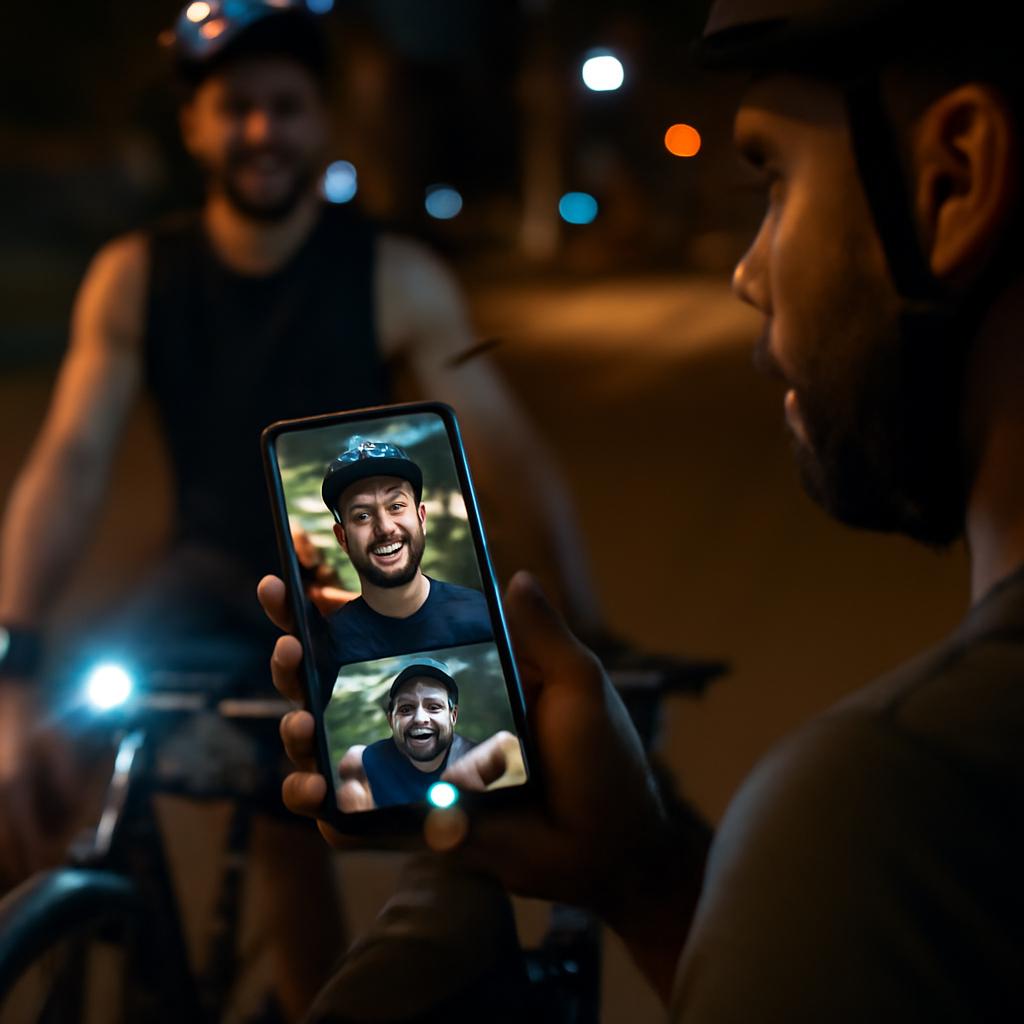 aplicativo amizade para quem pratica ciclismo noturno
