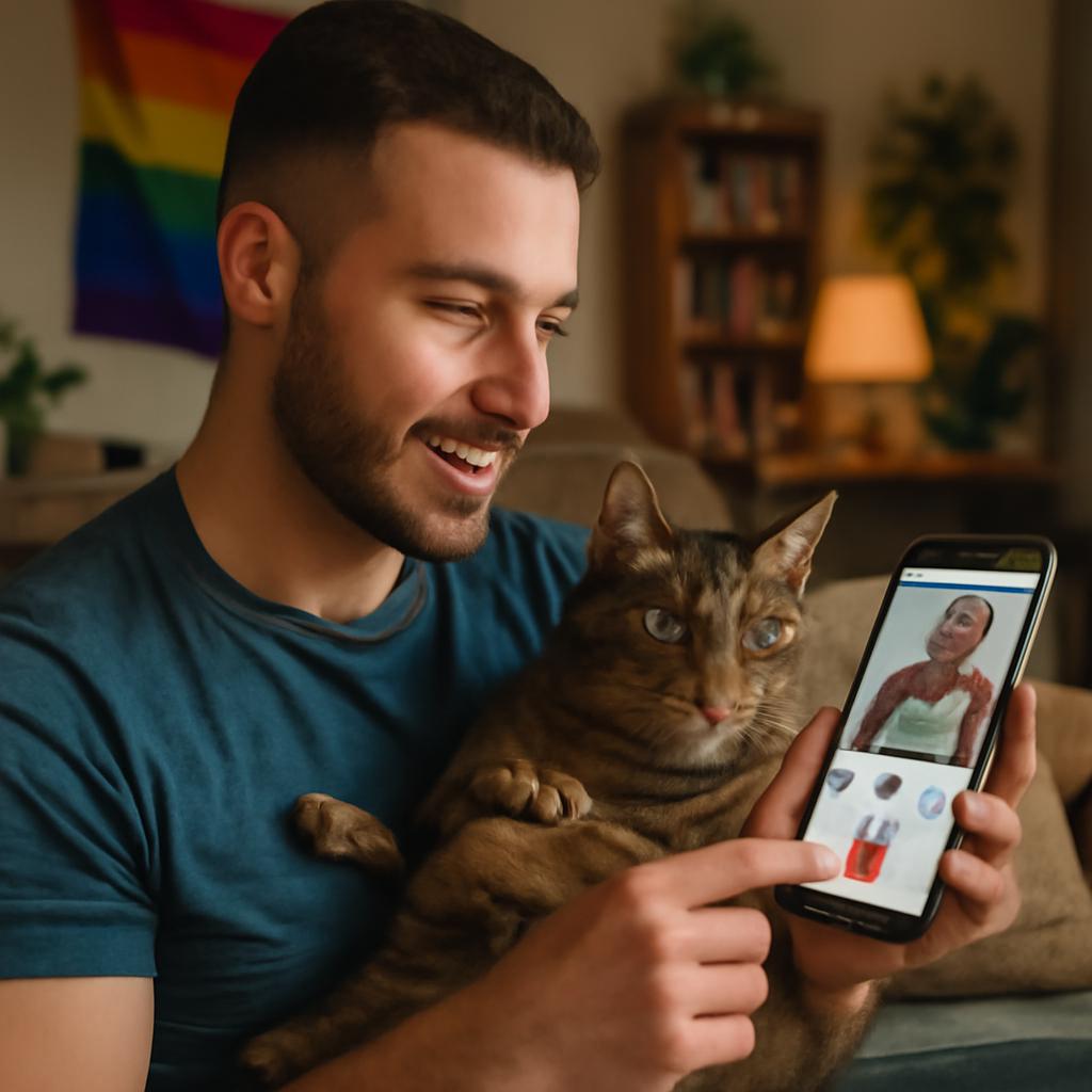 aplicativo de amizade para donos de gatos