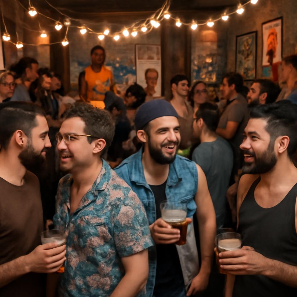 evento social para fãs de bandas de garagem
