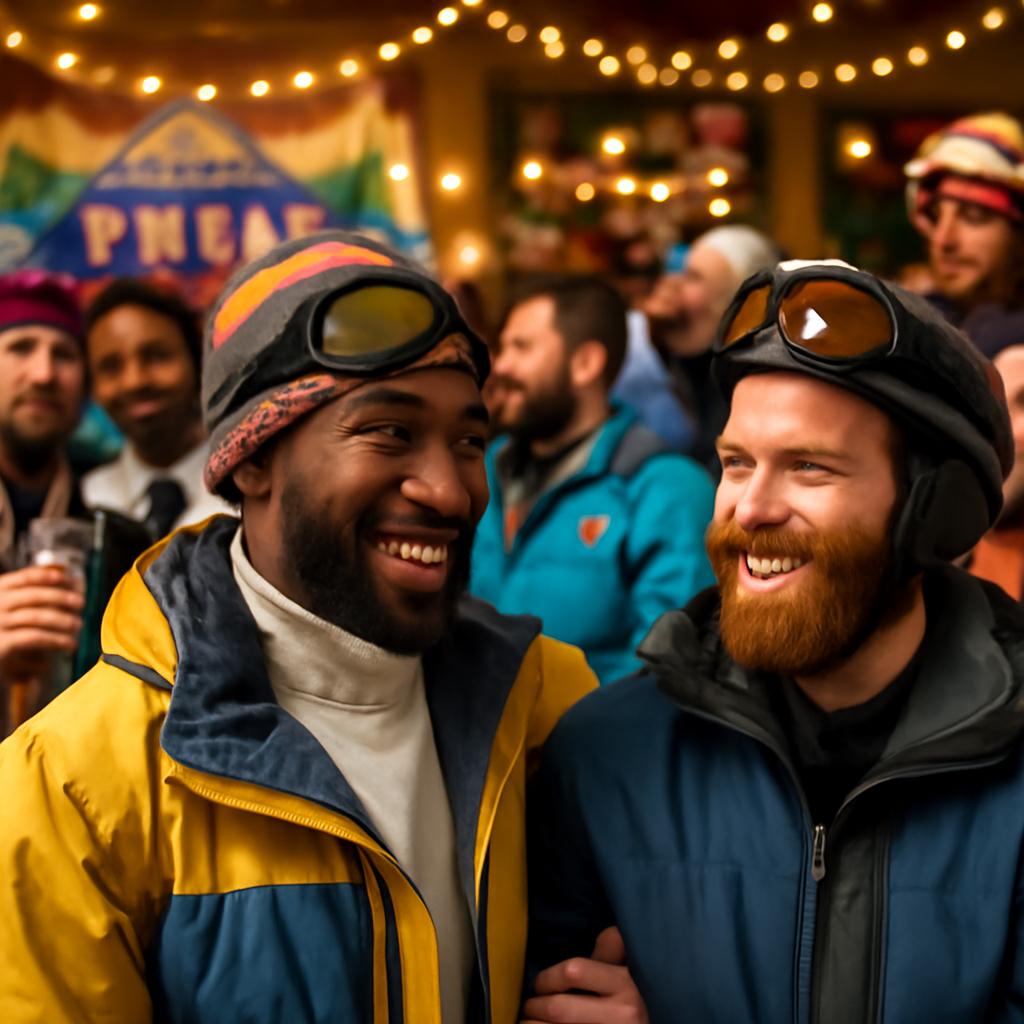 evento social para praticantes de esportes de inverno