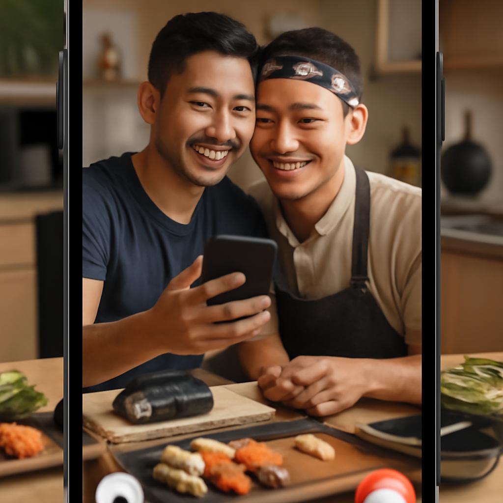 aplicativo amizade para praticantes de culinária japonesa