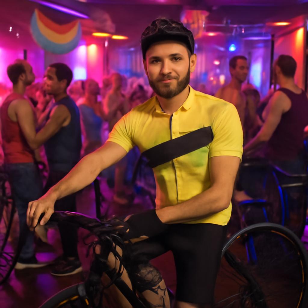 balada com espaço para ciclistas urbanos