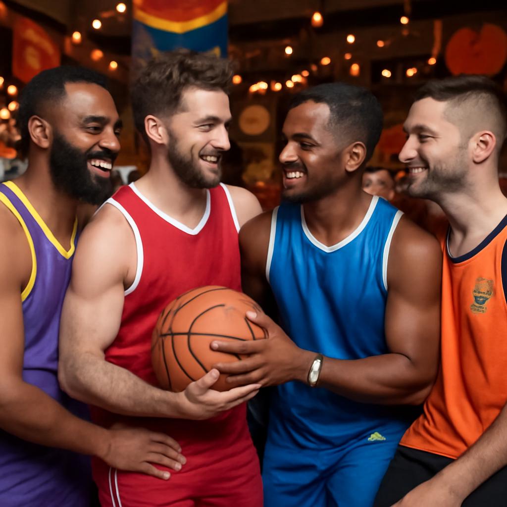 evento social para amantes de basquete
