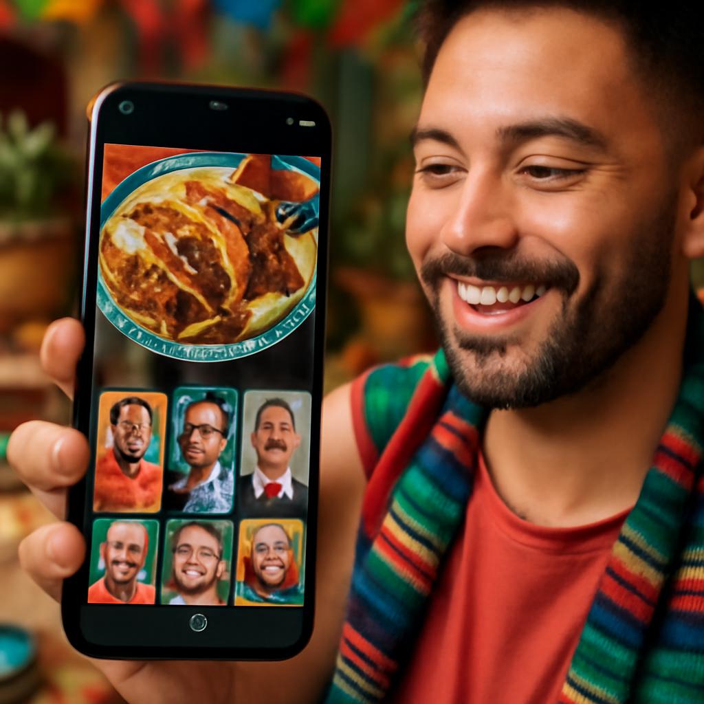 aplicativo amizade para fãs de culinária mexicana