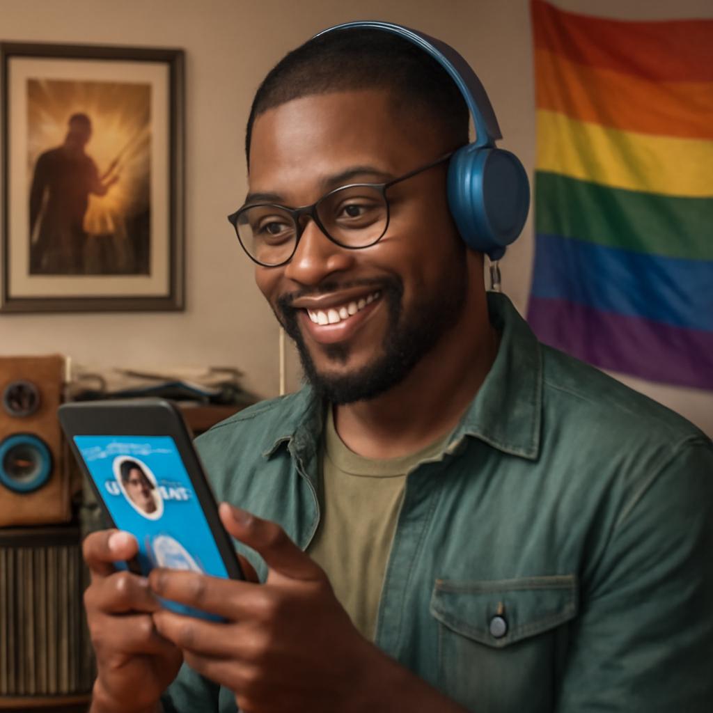 app amizade para amantes de trilhas sonoras